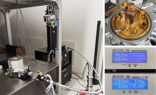 集成兩組XYZ納米定位臺的干式低溫系統(tǒng)安裝成功